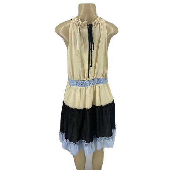 NEW Moon River Large Women Ruffle Mini Dress Beaded Neck Party AD5 - Picture 4 of 10